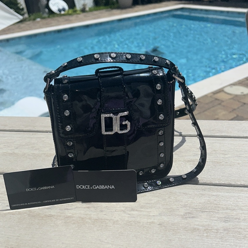 Dolce & Gabbana COA Patent Leather Crossbody